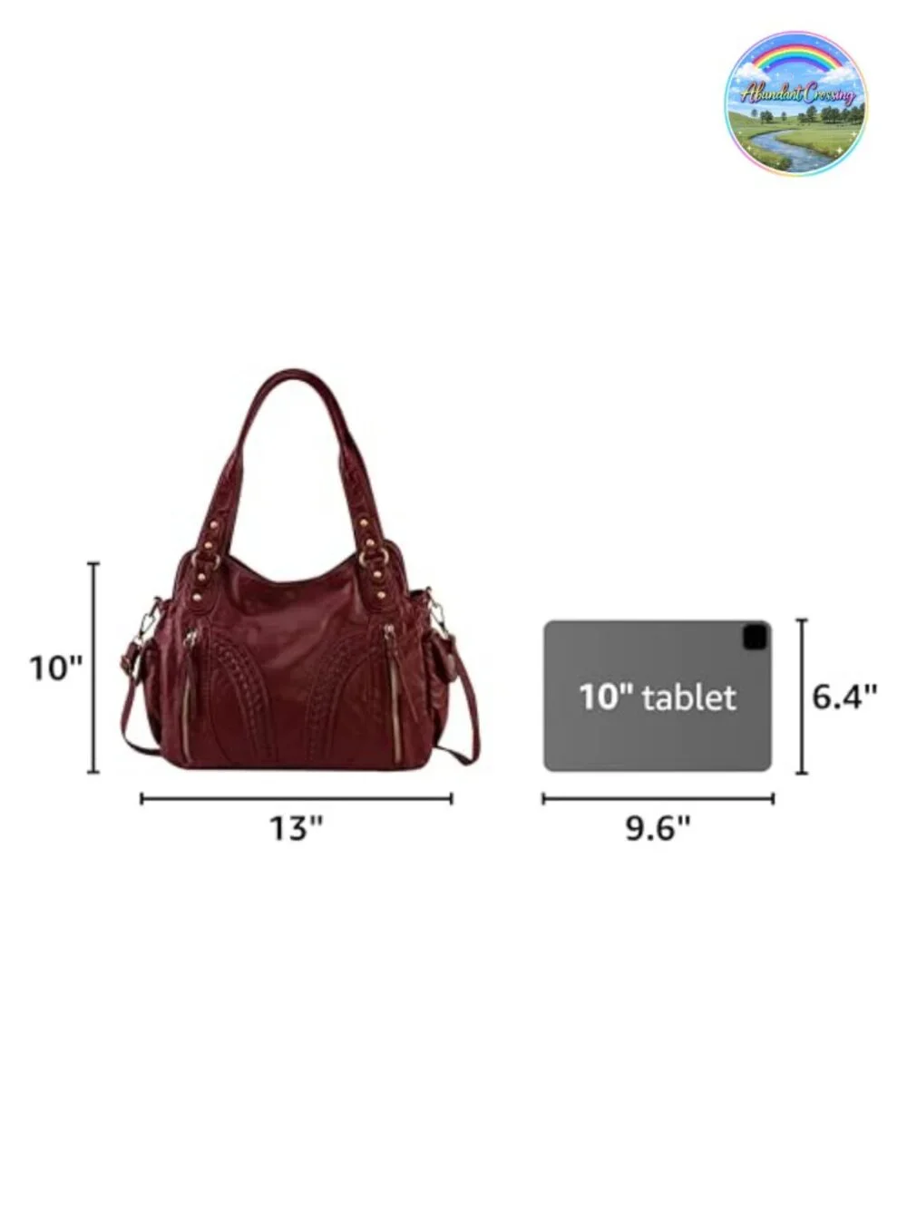 Y2K Hobo Bag Room Washed Leather Handbag Crossbody Strap